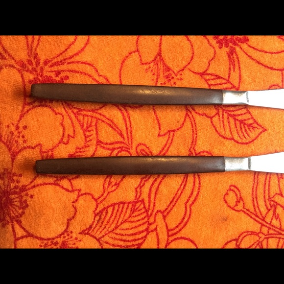 2 Vtg Ekco Eterna Canoe Muffin Dinner Spoons - Picture 8 of 10